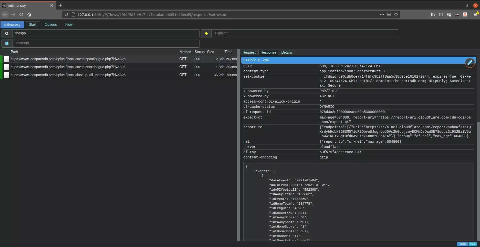 inspect android network traffic